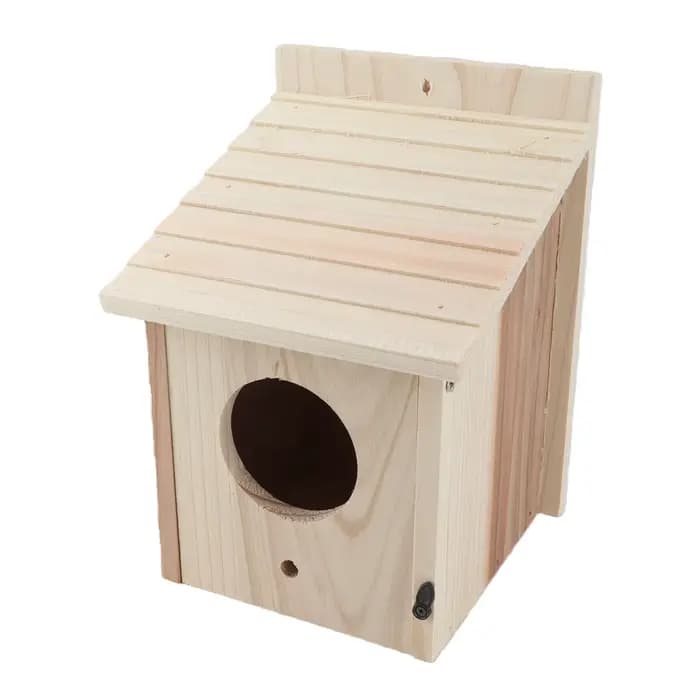 Nichoir extérieur en bois avec debout