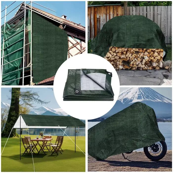 Bâche imperméable robuste avec œillets