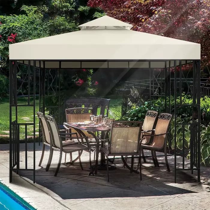 Couverture supérieure de gazébo de jardin 3x3M