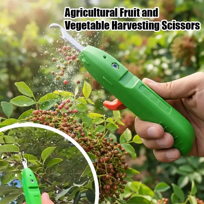 Mini sécateur portable pour la taille et la cueillette des fruits avec couvercle de protection rabattable