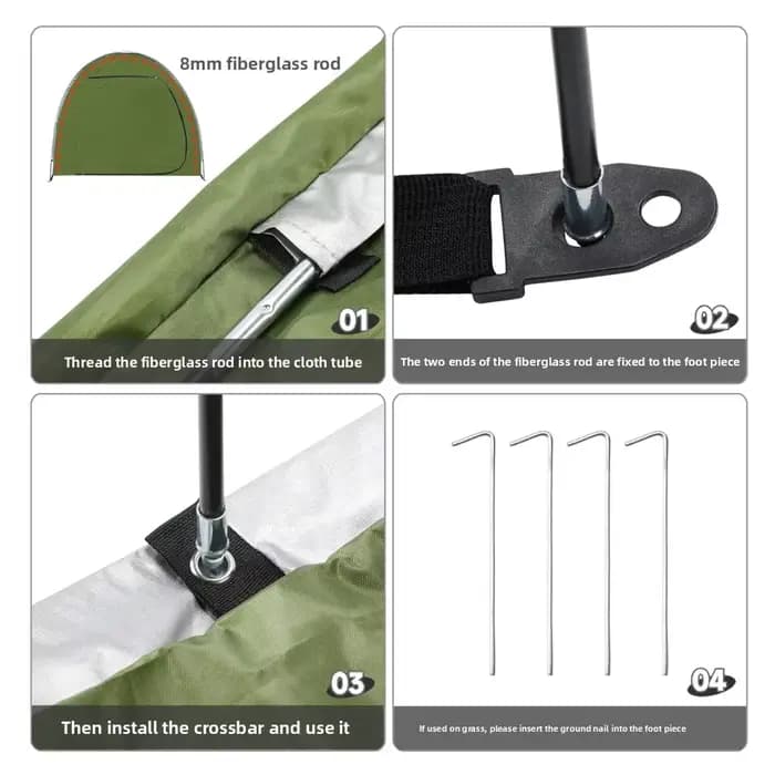 Tente de vélo pliante portable