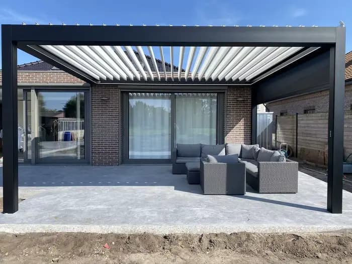 Pergola pare-soleil extérieure 3x6 4x6