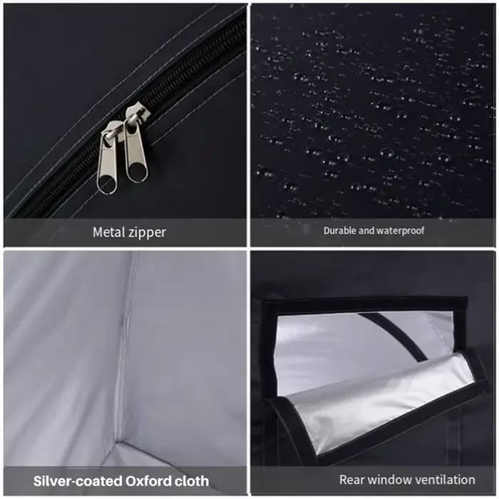 Abri de Rangement Portable pour Vélo et Moto, Étanche, pour 2 Vélos