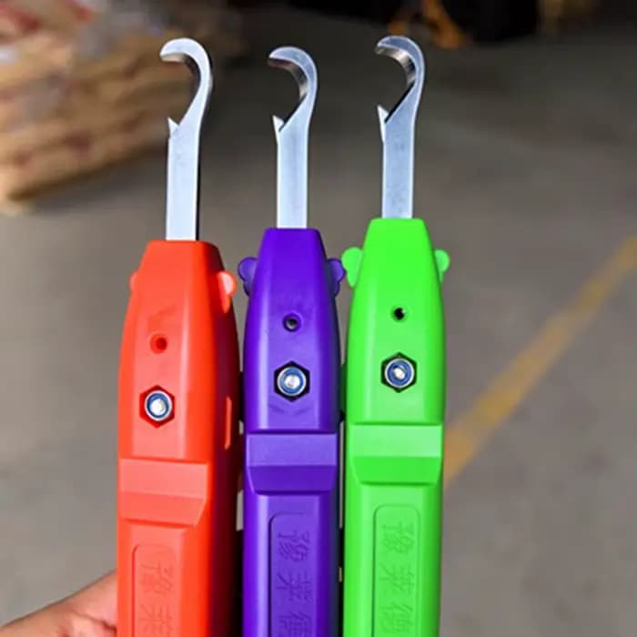 Mini sécateur portable pour la taille et la cueillette des fruits avec couvercle de protection rabattable