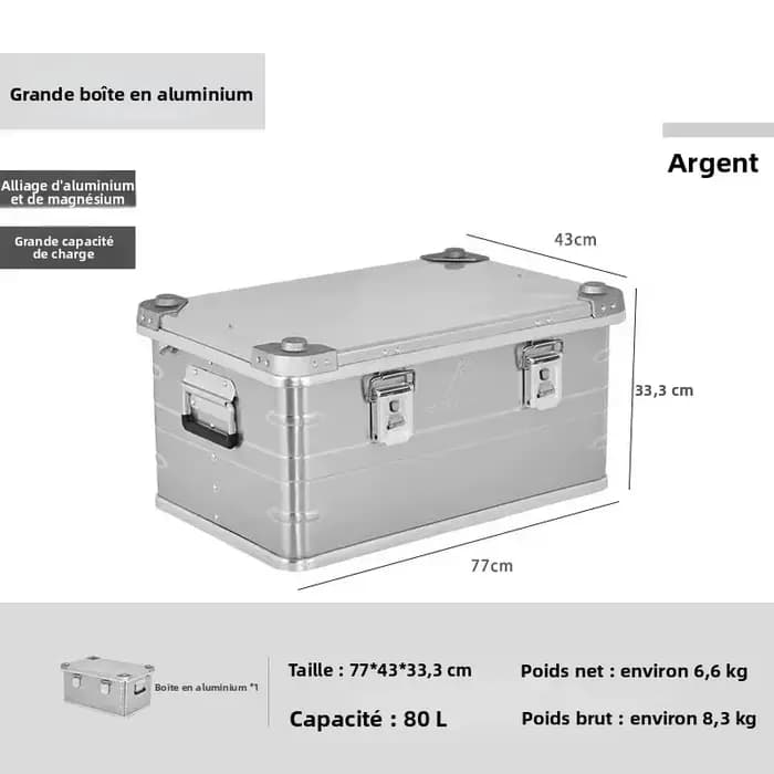 Boîte de rangement extérieure 30-80L