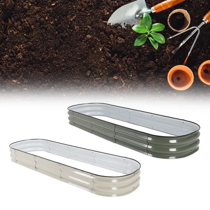 Bac de jardin surélevé en acier pour jardinage DIY