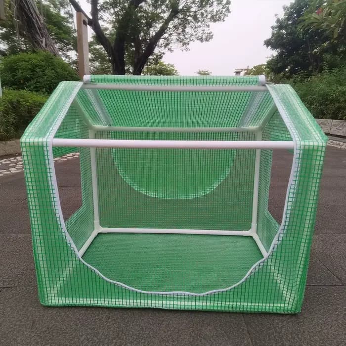 Abri de pluie de serre portable adapté à une utilisation intérieure et extérieure dans les cours - couverture transparente en PVC facile à installer qui