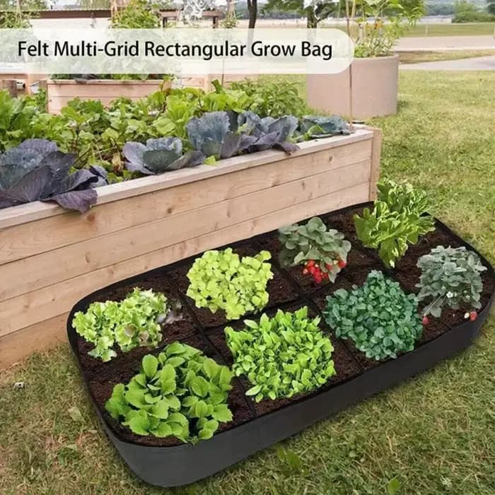 Lit de jardin surélevé en tissu feutré