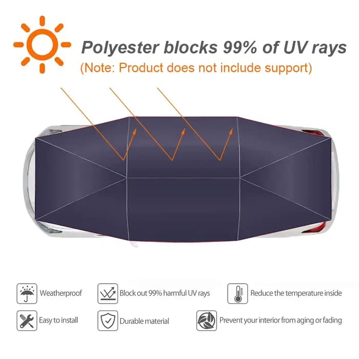 Abri de voiture mobile pliable