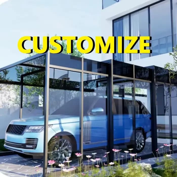 Abri de voiture rétractable et pliable sur mesure