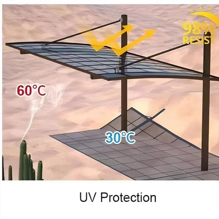 Abri de voiture en aluminium sur mesure avec toit en polycarbonate