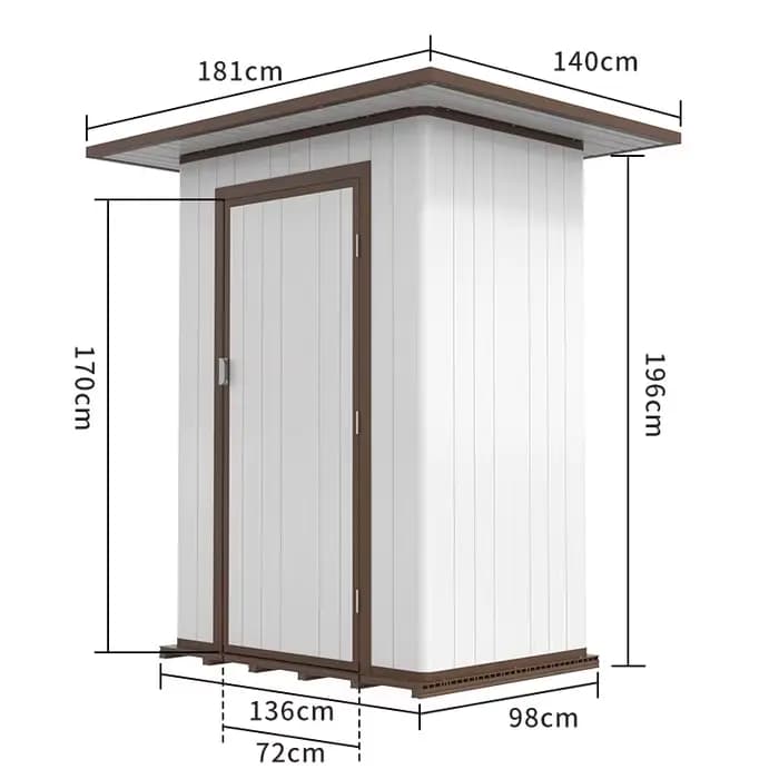 Abri de rangement extérieur 6