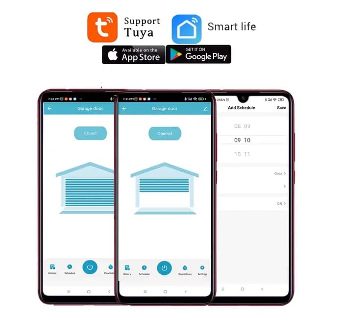 Contrôleur d'ouverture de porte de garage intelligent
