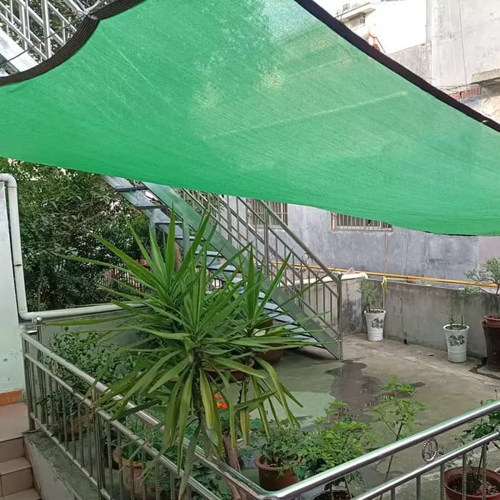 Filet d'ombrage vert anti-UV HDPE