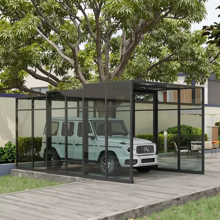 Abri de voiture rétractable et pliable sur mesure