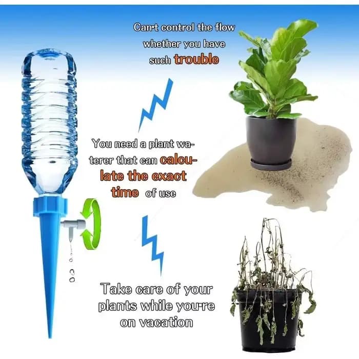 Lot de 12 dispositifs d'arrosage automatique pour plantes