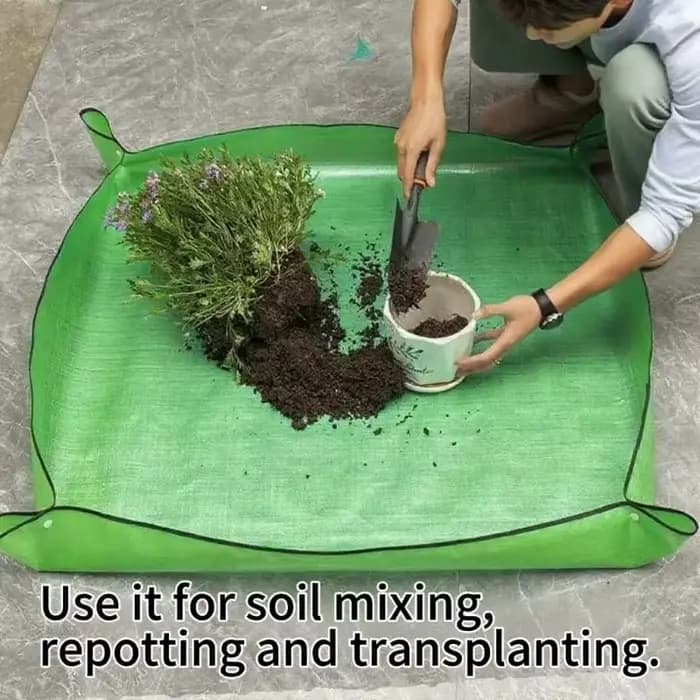 Tapis de jardinage carré pour plantes
