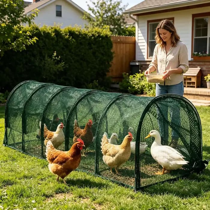 Serre tunnel pliable pour jardin