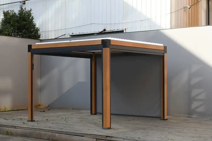 Pergola imperméable pour jardin de loisirs