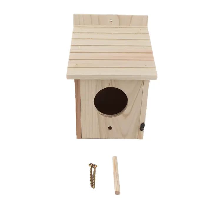 Nichoir extérieur en bois avec debout