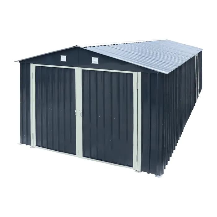 Abri de jardin portable en acier galvanisé