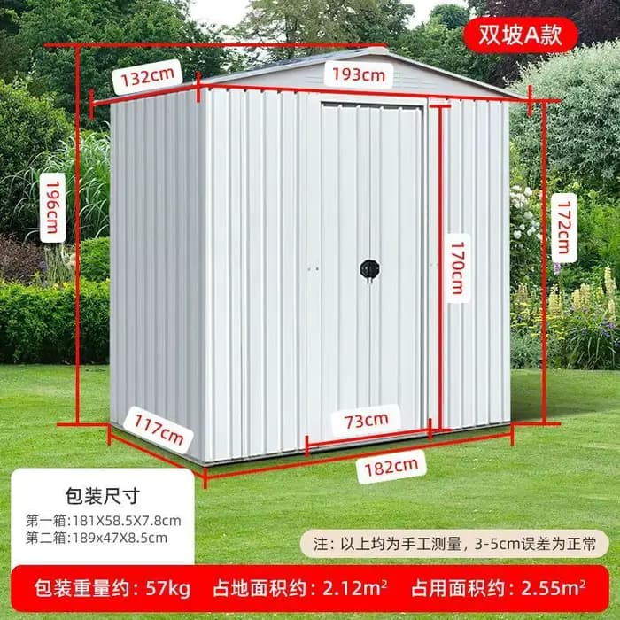 Grande hangar de rangement extérieur 6X6 pieds