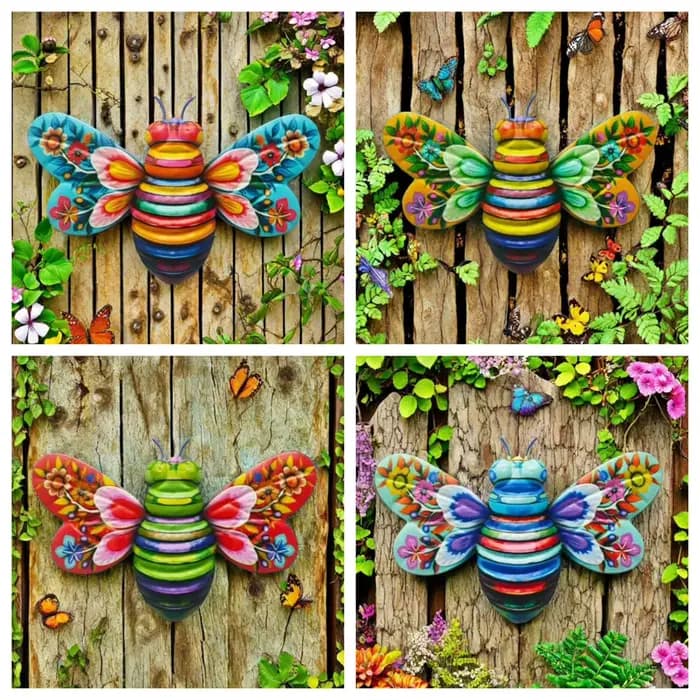 Décoration murale en métal pour jardin