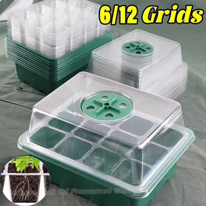 Kit de démarrage pour semis avec dôme d'humidité réglable et base