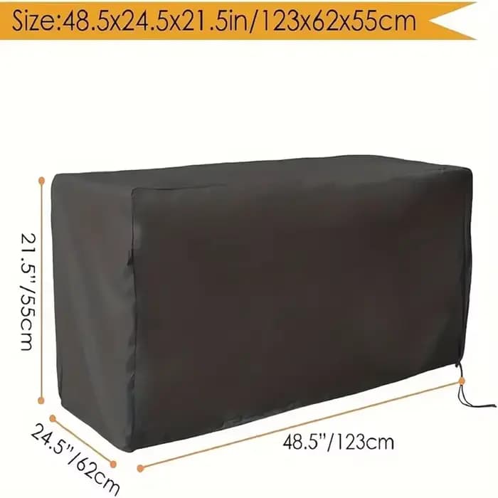 Housse de protection 210D pour bac de rangement extérieur