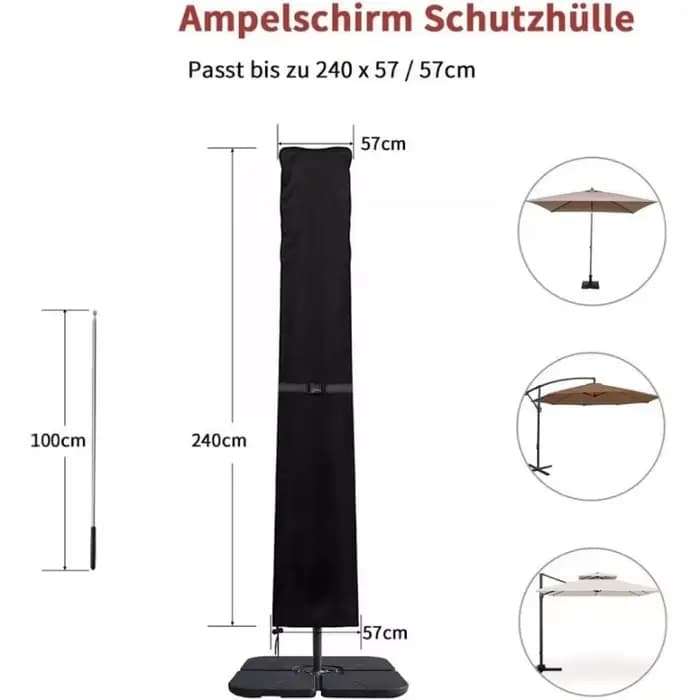 Housse de protection pour parasol d'extérieur