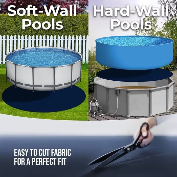 Tapis de protection pour piscine hors-sol