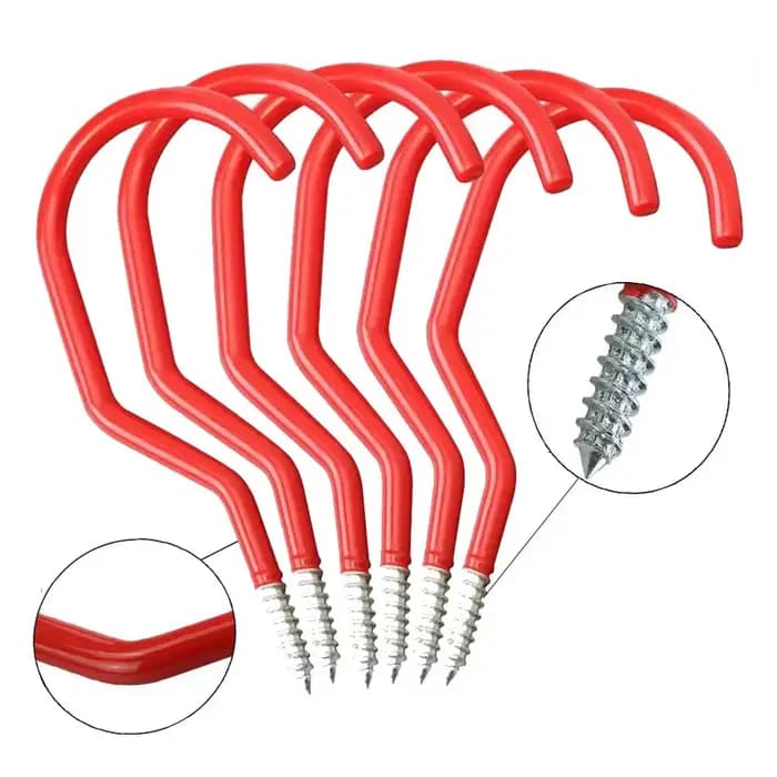 Paquet de 6 crochets de rangement pour vélo