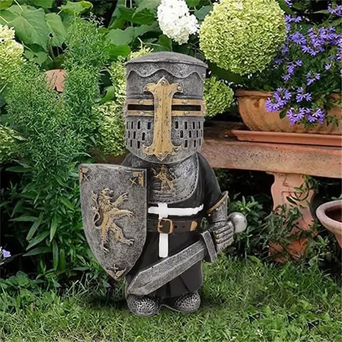 Statue de jardin de nains de chevalier européen l'inventaire