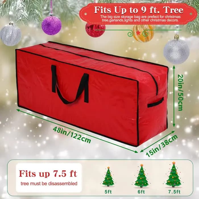 Sac de rangement pour arbre de Noël pour arbres démontés jusqu'à 228