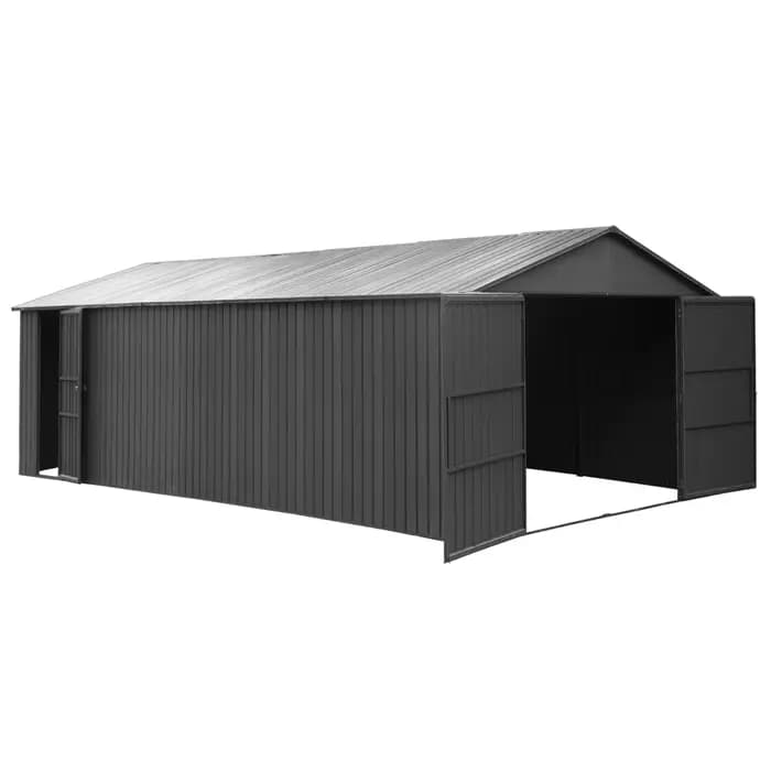 Abri de jardin métallique extérieur 12x19 pieds