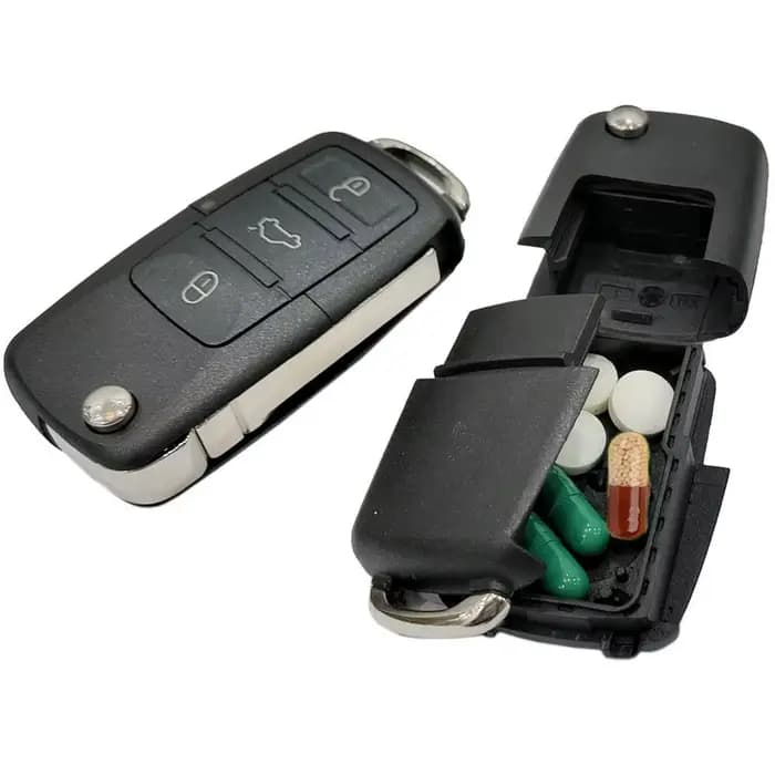 Petite boîte de rangement en métal pour clé de voiture