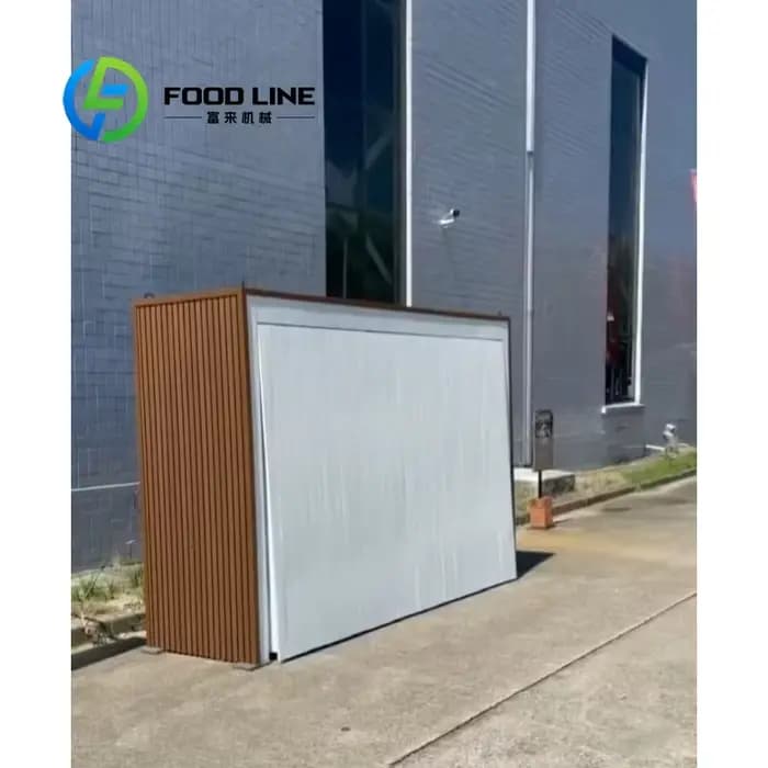 Abri modulaire personnalisé résistant aux intempéries avec cuisine extérieure