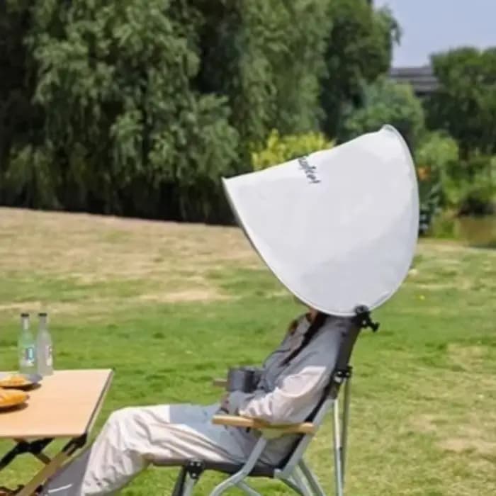 Abri de chaise de plage en plein air