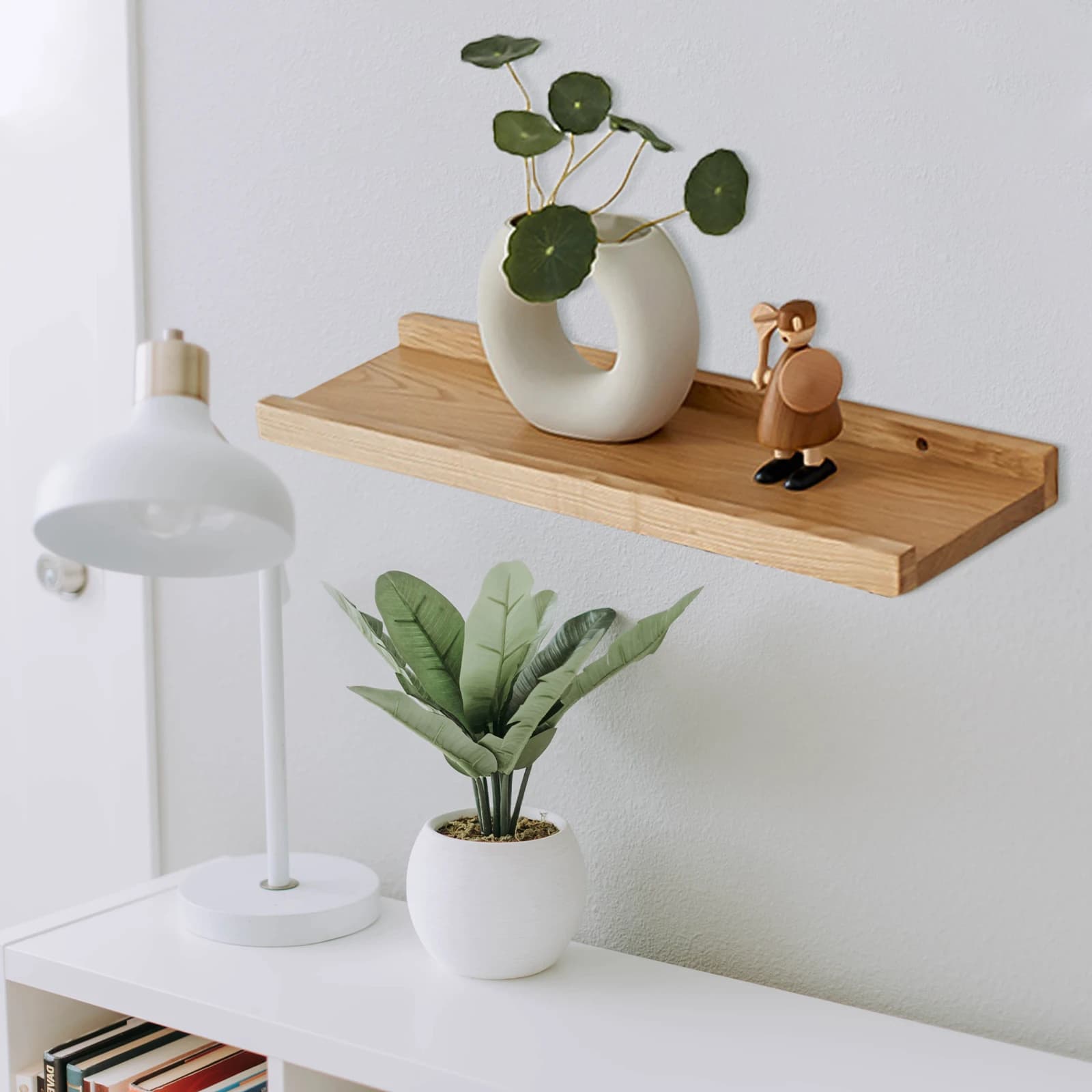 Étagère murale flottante en bois pour la maison, petite étagère flottante, présentoir de rangement p