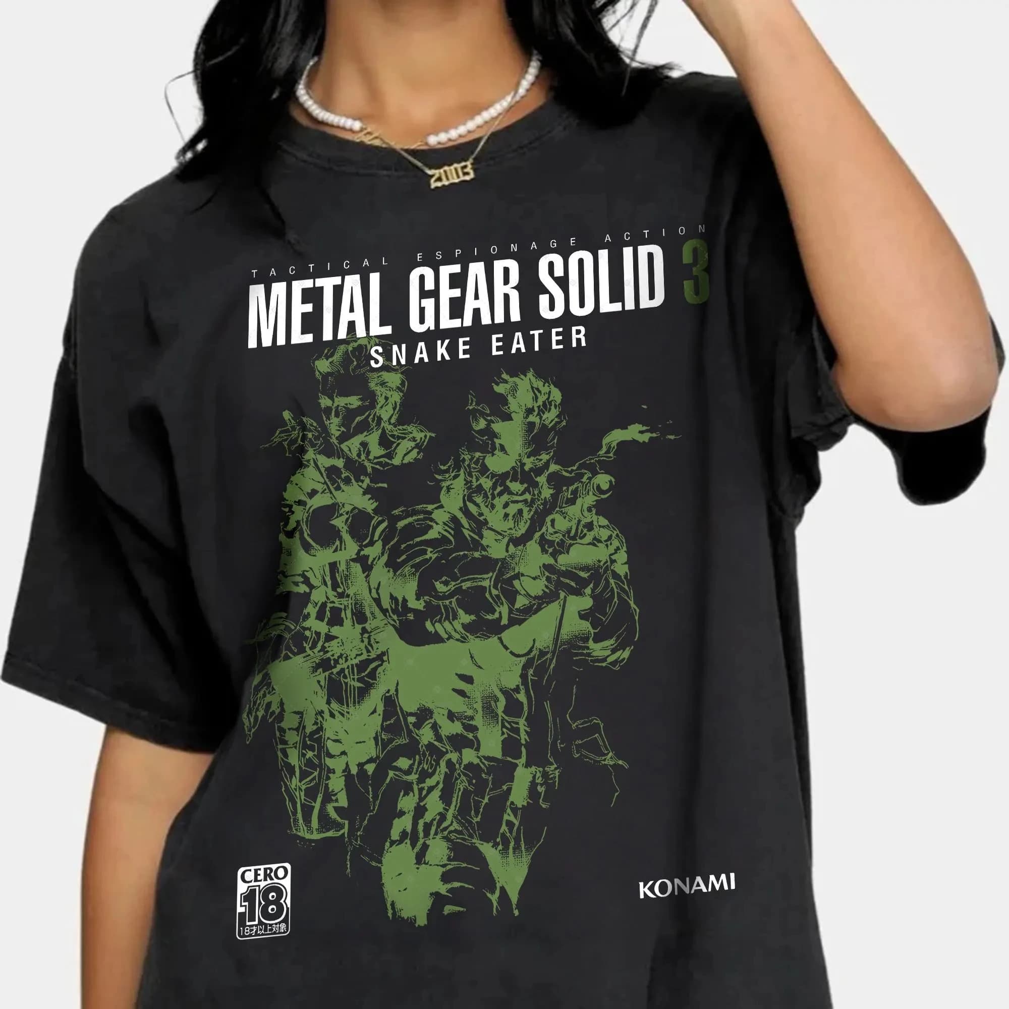 T-shirt d'été créatif Metal Gear Solid 3 Snake en pur coton, col rond, cadeau émouvant, tailles S-5X