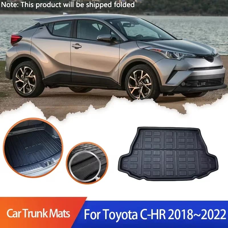 Tapis de coffre de voiture pour Toyota C-HR CHR AX10 AX50 2018 2019 2020 2021 2022, couverture de do