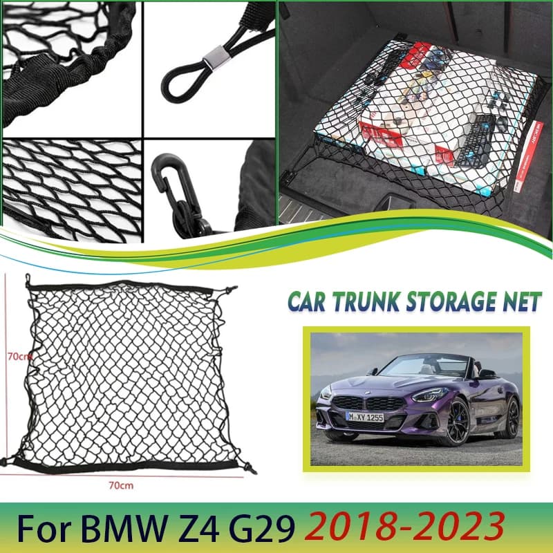 Filet de Coffre de Voiture pour BMW Z4 G29, 2018, 2019, 2020, 2021, 2022, 2023, Sac à Bagages artifi