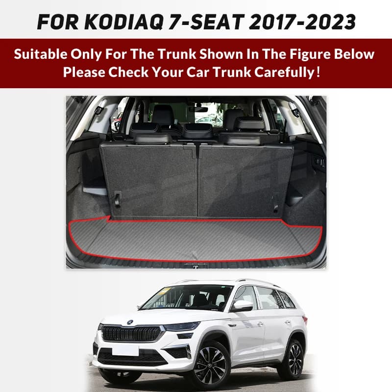 Tapis de coffre de voiture pour SKODA Kodiaq 7 places 2017 2018 2019 2020 2021 2022 2023-2025, acces