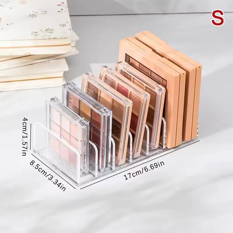 Boîte de rangement pour maquillage, étagère transparente à 7 compartiments, présentoir multi-cellule