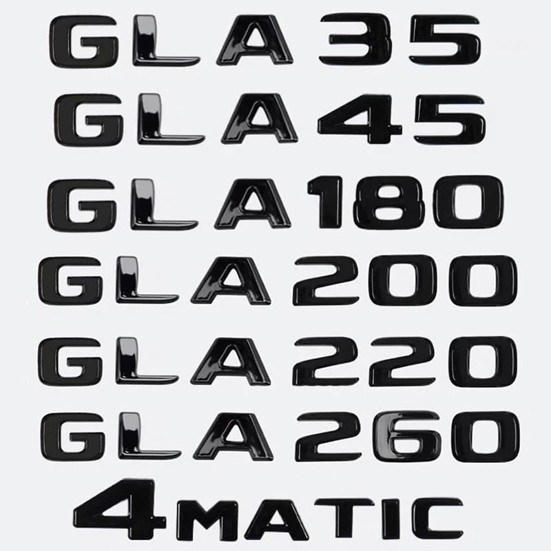 Autocollant de décalcomanies d'emblème de Logo de mots de coffre de voiture pour Mercedes Benz GLA G