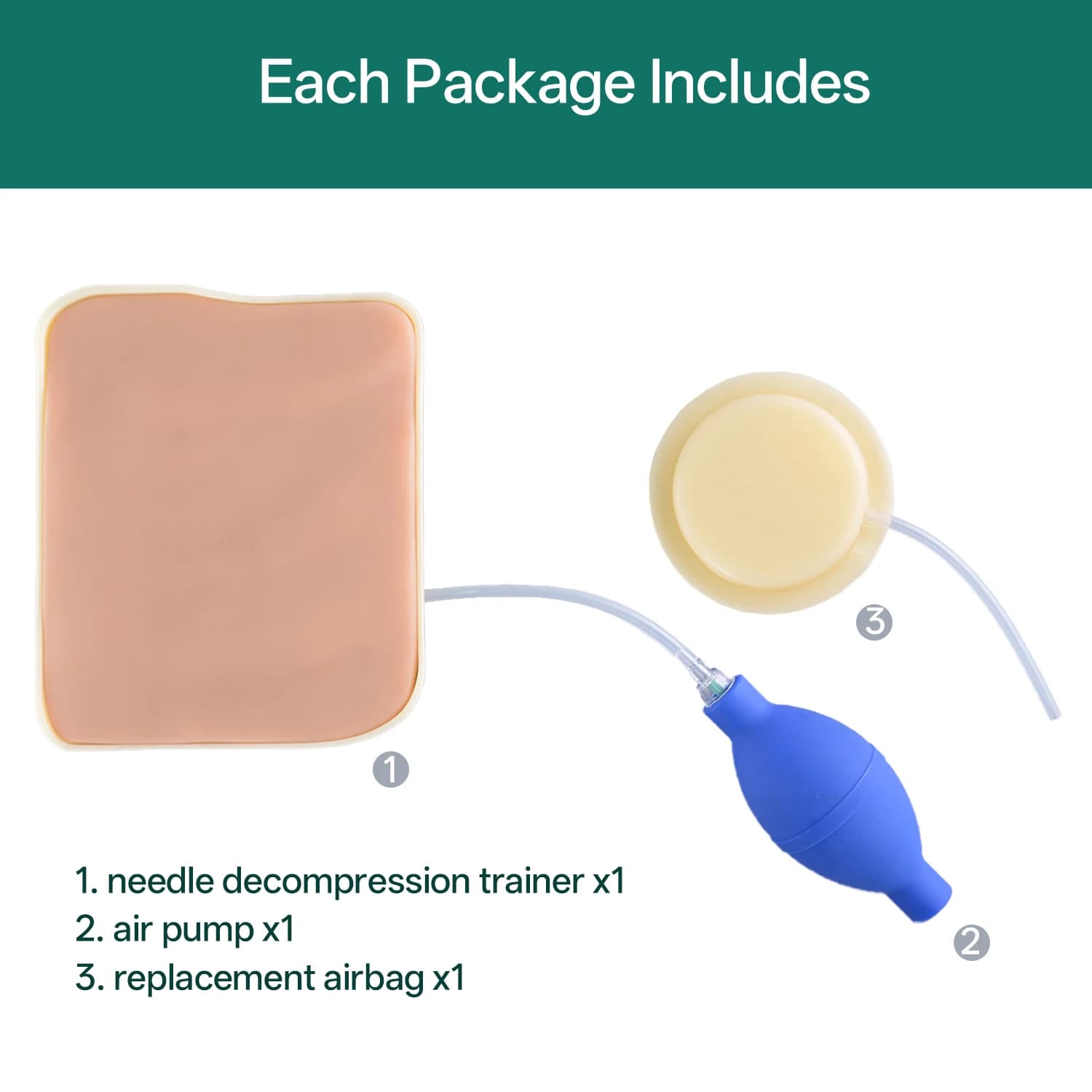 Simulateur de décompression thoracique par aiguille pour pneumothorax tenseur
