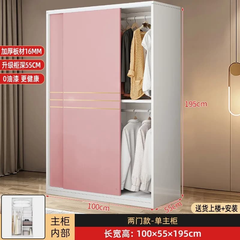 Armoire De Rangement pour enfants en bois massif King Size Kawaii chambre Armoire Organisation vêtem