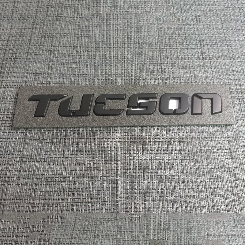 Autocollants décoratifs pour coffre arrière en plastique ABS pour Tucson Hybrid, emblèmes, badges, a