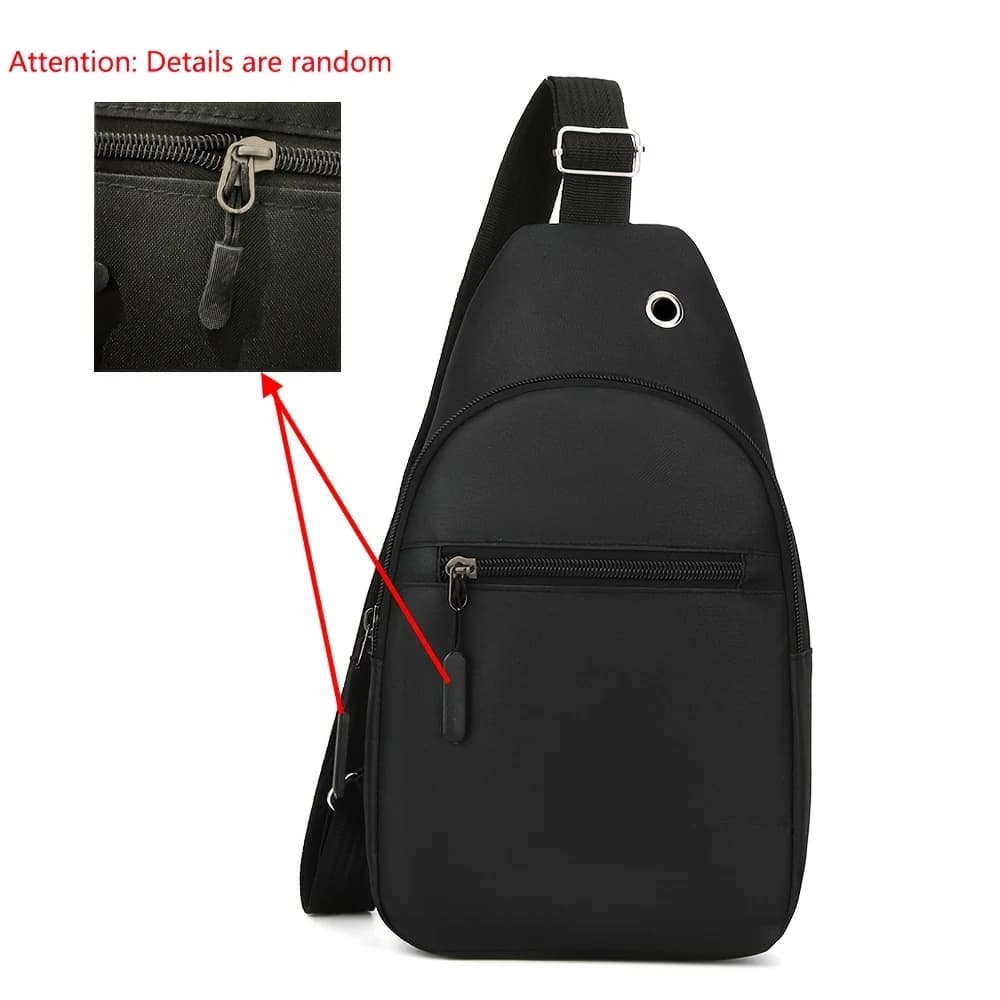 Sac de poitrine en tissu Oxford, multi-compartiments, sac de voyage sportif, sac bandoulière décontr