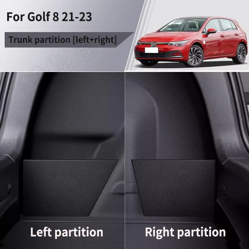 Boîte de rangement et de rangement pour Volkswagen Golf 6 7 8 2010 – 2023, cloison de coffre Leling,